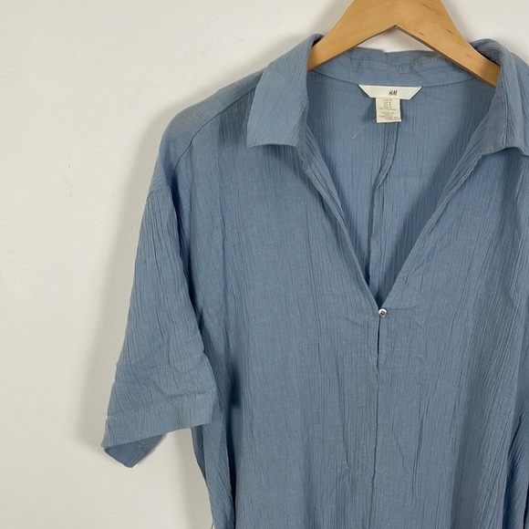 H&M Tie Belt Shirt Dress - M - Picture 2 of 5